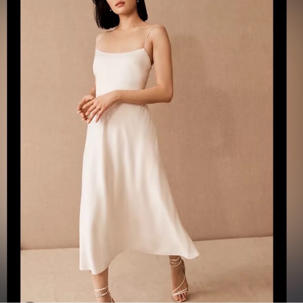 Elegant White Slip Dress | BHLDN | Leti Dress | Sachin & Babi